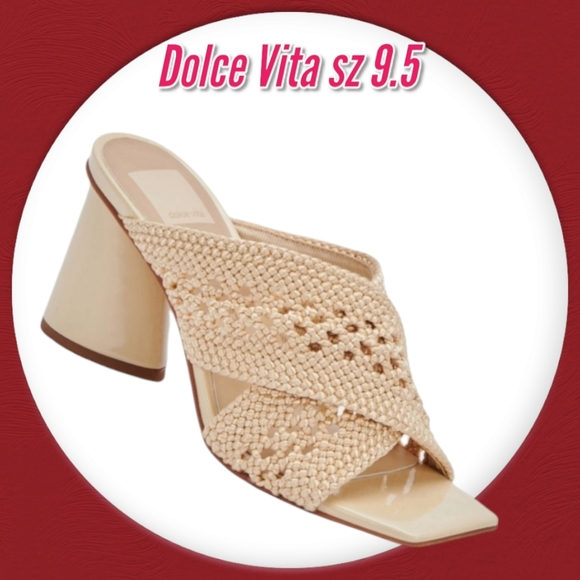 Dolce Vita Women's Sandals macramé detailing Patch BlockHeeled - Picture 1 of 16